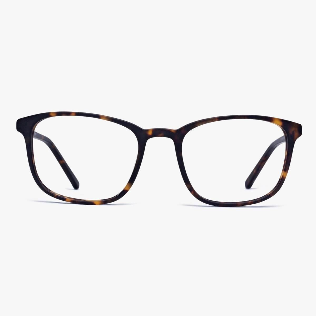 Ebeltoft Dark Turtle rectangular tortoise shell glasses