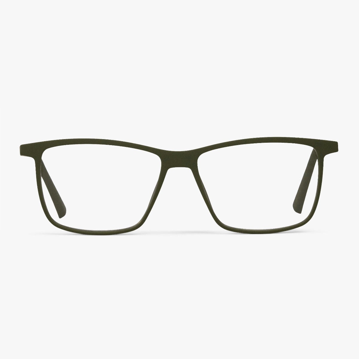 København Dark Army rectangular eyeglasses in dark green