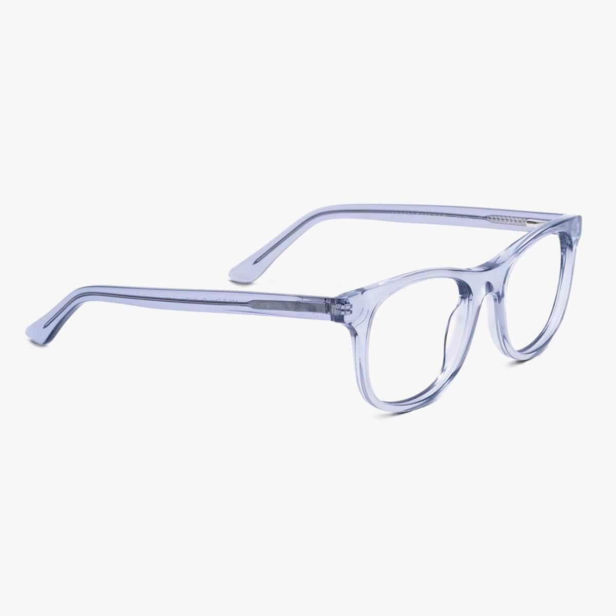 Malmö Crystal Grey transparent reading glasses with sleek design
