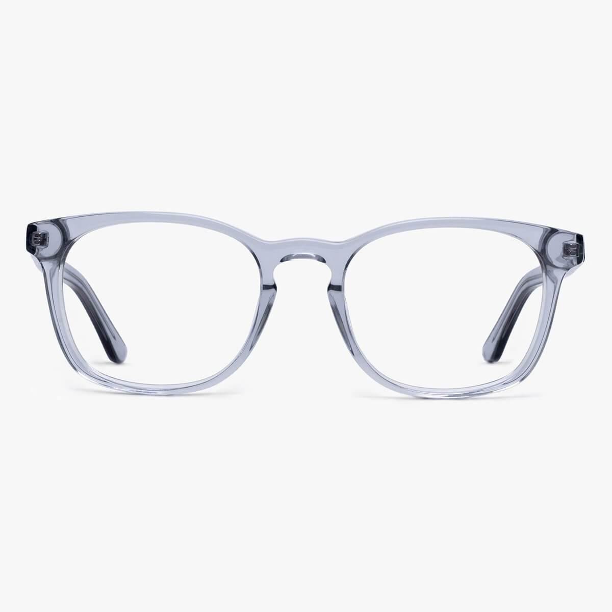 Men's Bornholm crystal grey rectangular glasses