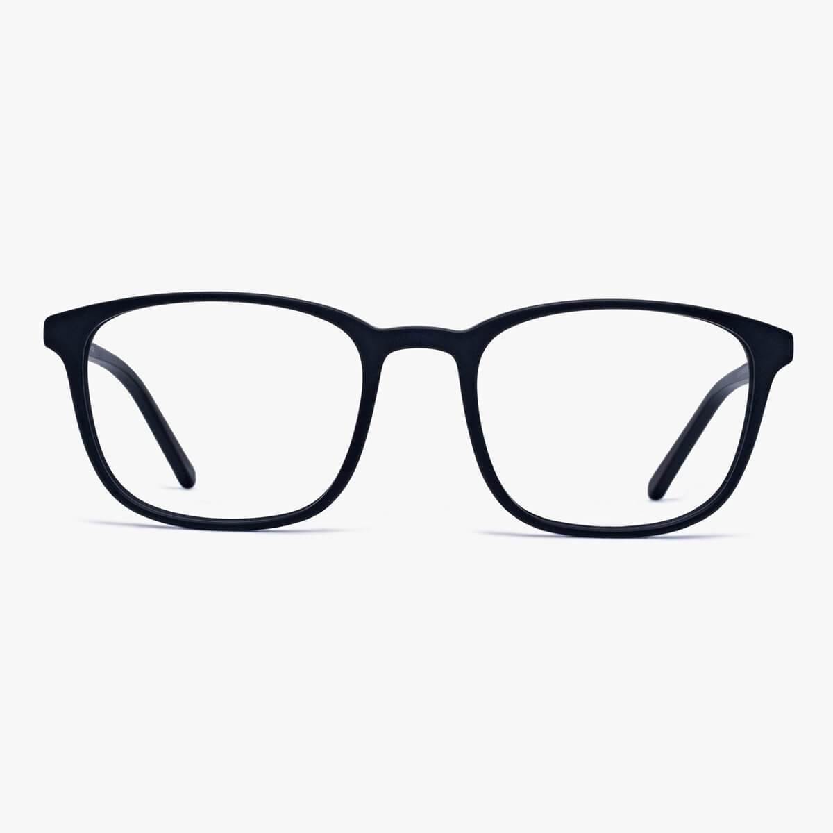 Men's Ebeltoft black rectangular glasses with sleek design