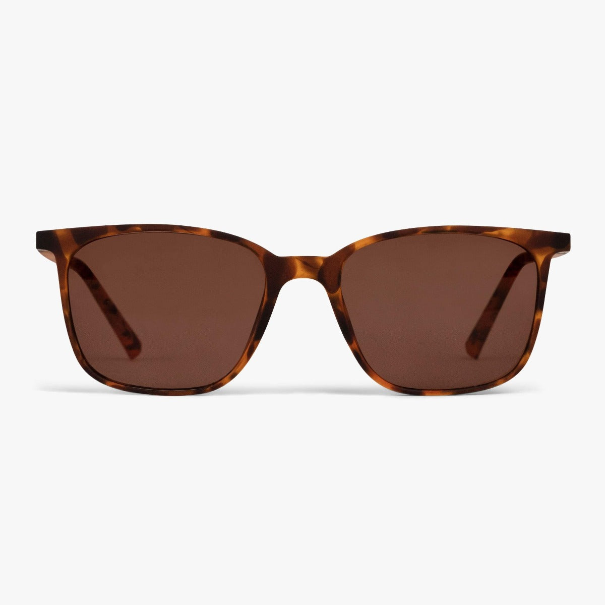 Tortoise shell sunglasses with square lenses