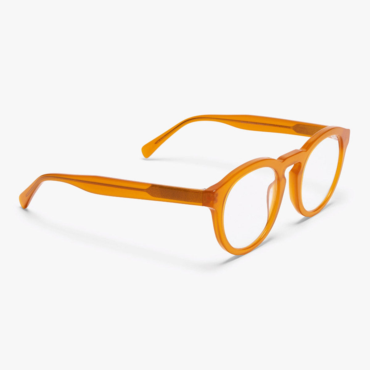 Round crystal honey reading glasses