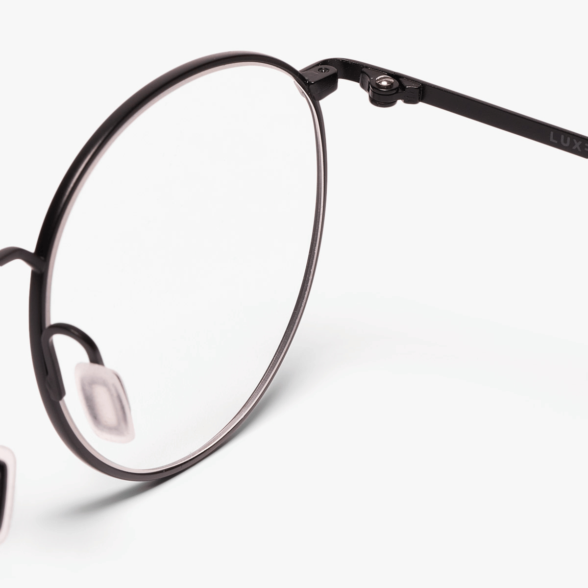 Men's Silkeborg Black round reading glasses with black frame