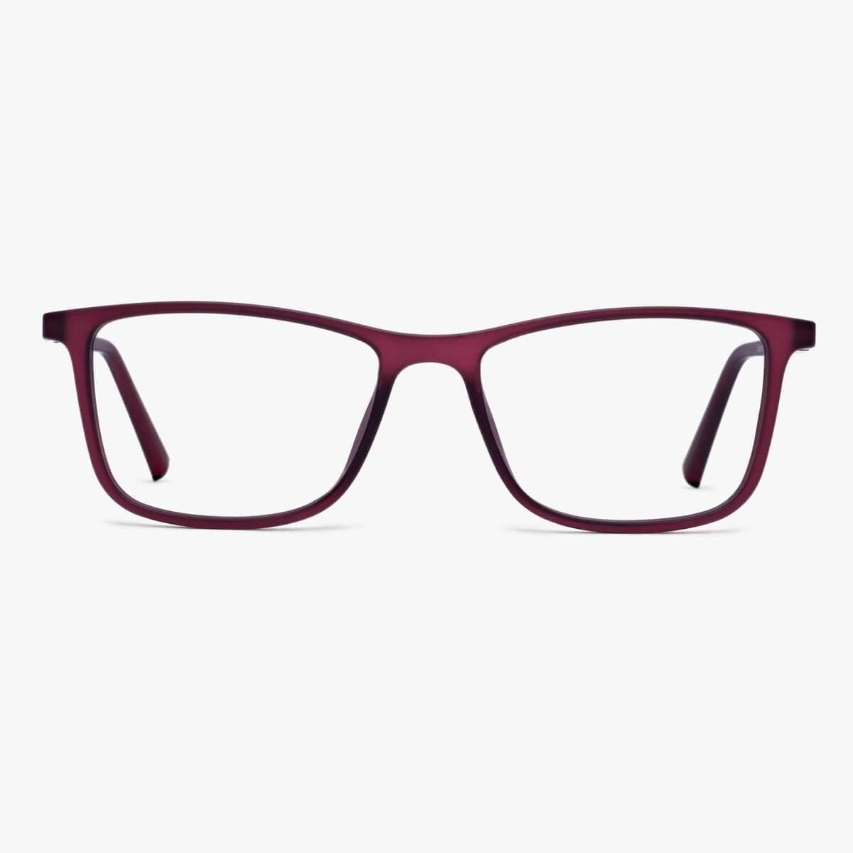 Men's Skagen Red rectangular red glasses with slim frame