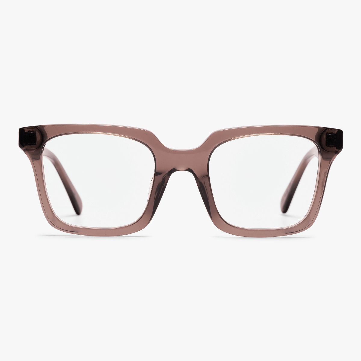 Rectangular crystal grey reading glasses
