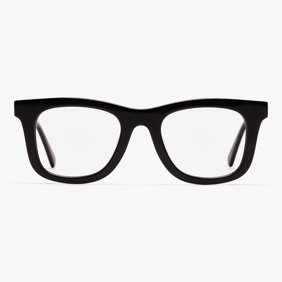 Samsø Black square reading glasses with black frame