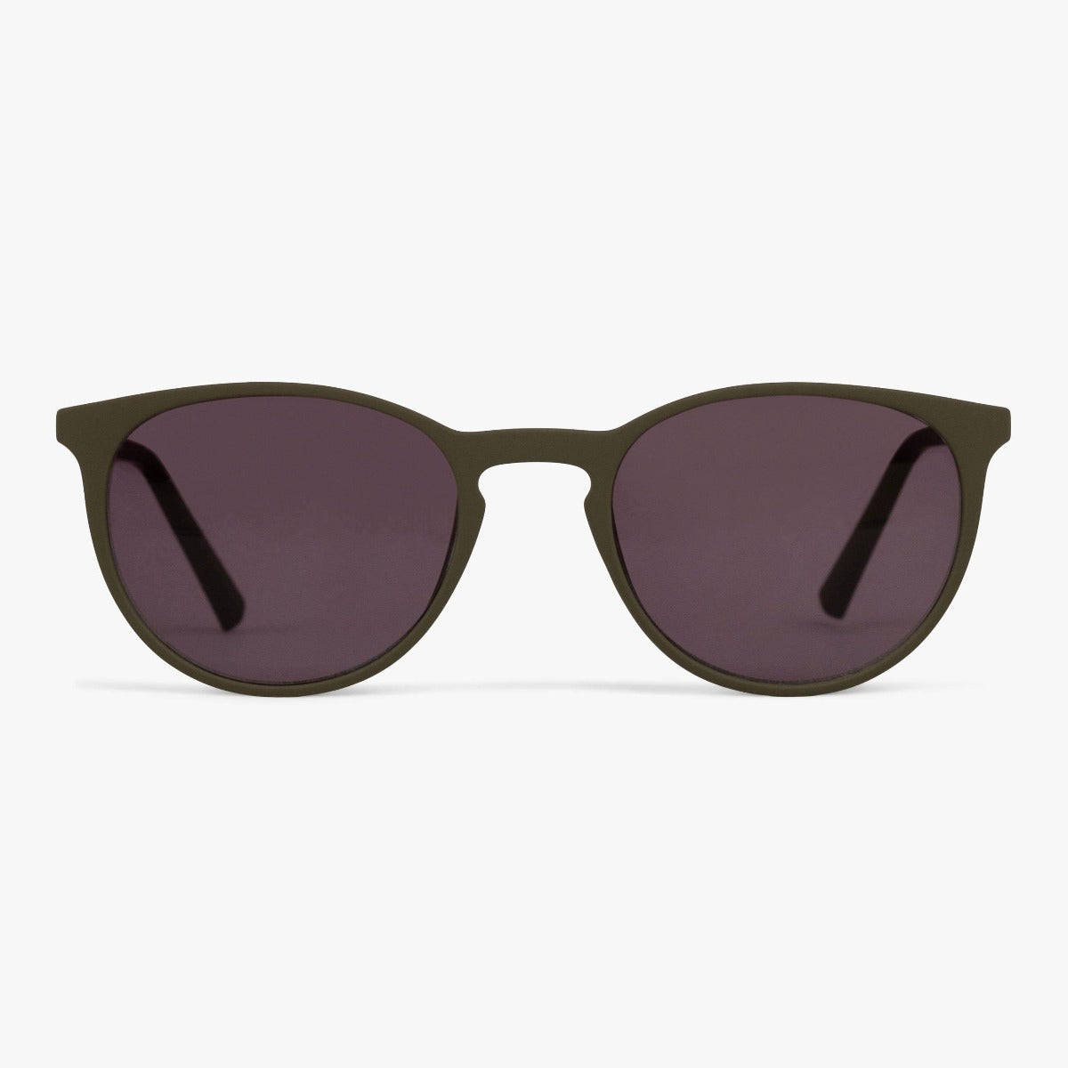 Stockholm Dark Army sunglasses with dark lenses and green frame