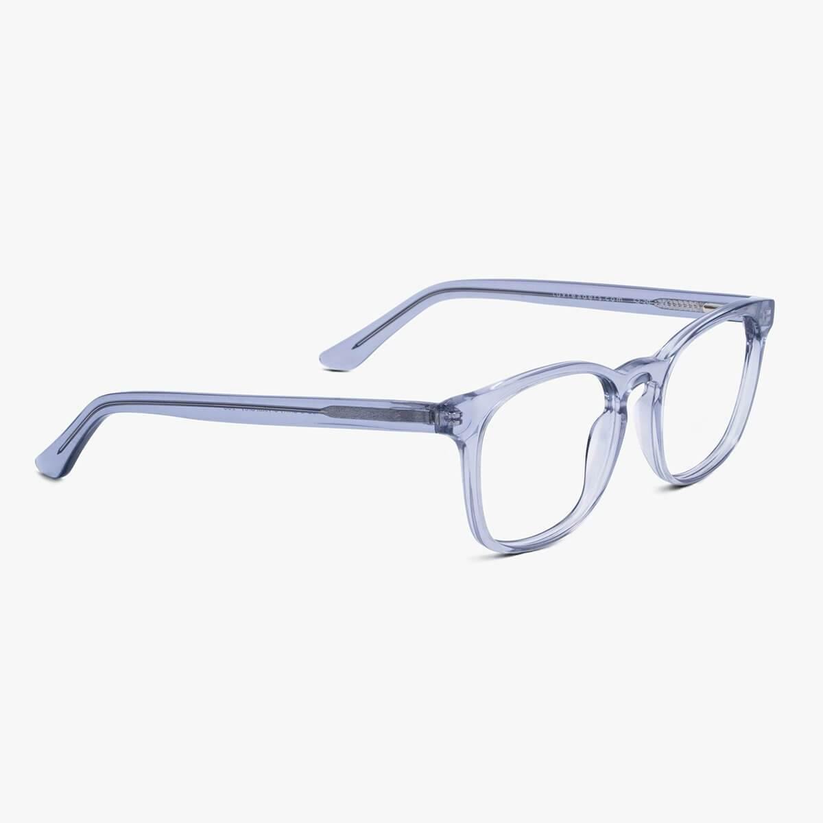 Women's Bornholm Crystal Grey rectangular reading glasses