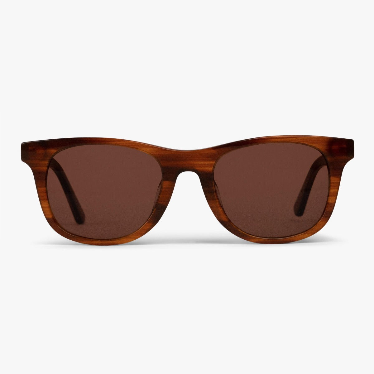 Women's Malmö Shiny Walnut sunglasses with brown lenses and tortoiseshell frame