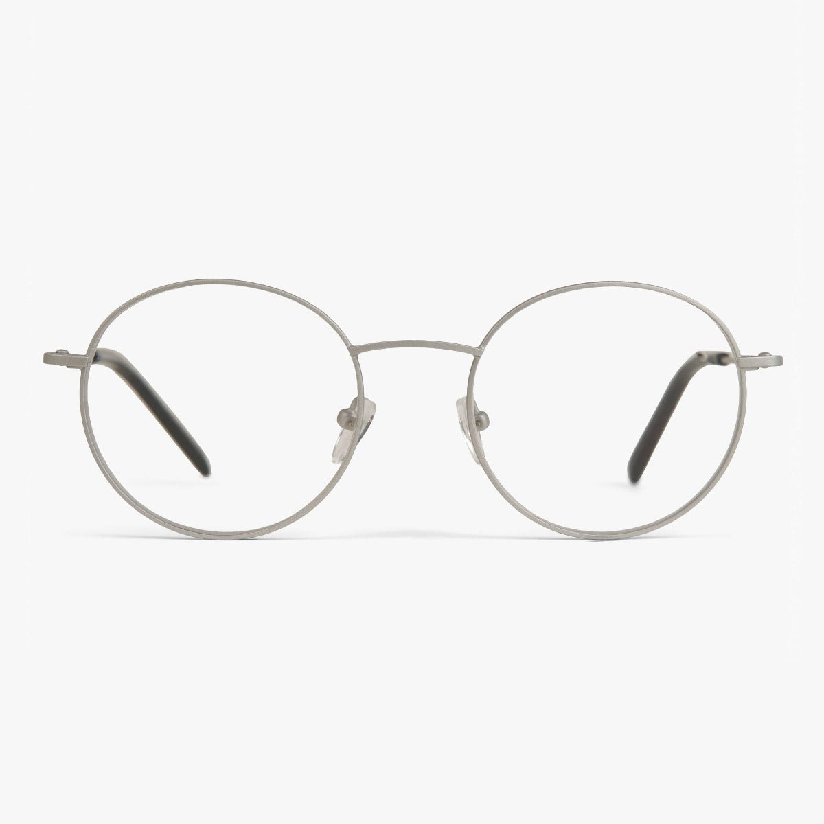 Women's Tromsø Steel round eyeglasses with thin metal frame
